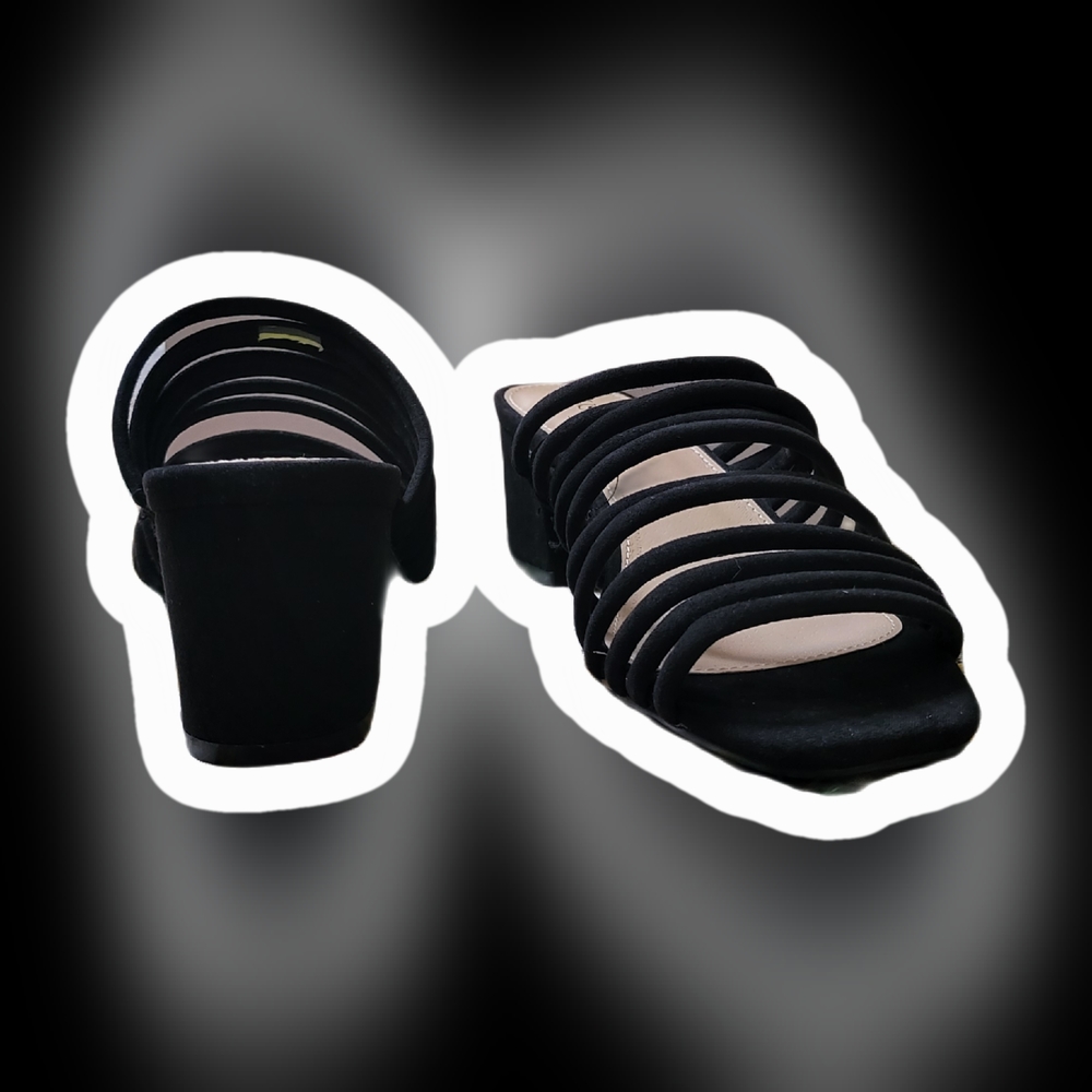 NIB sz. 8.5, Black Strappy Sandals, JustFab